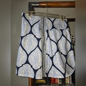 EUC Gretchen Scott Designs Blue and White Skort, Size XS